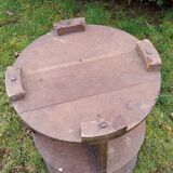 Gueridon art deco library 1930 in oak