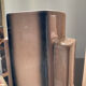 Pair of Skycraper Art Deco vases in glazed ceramic