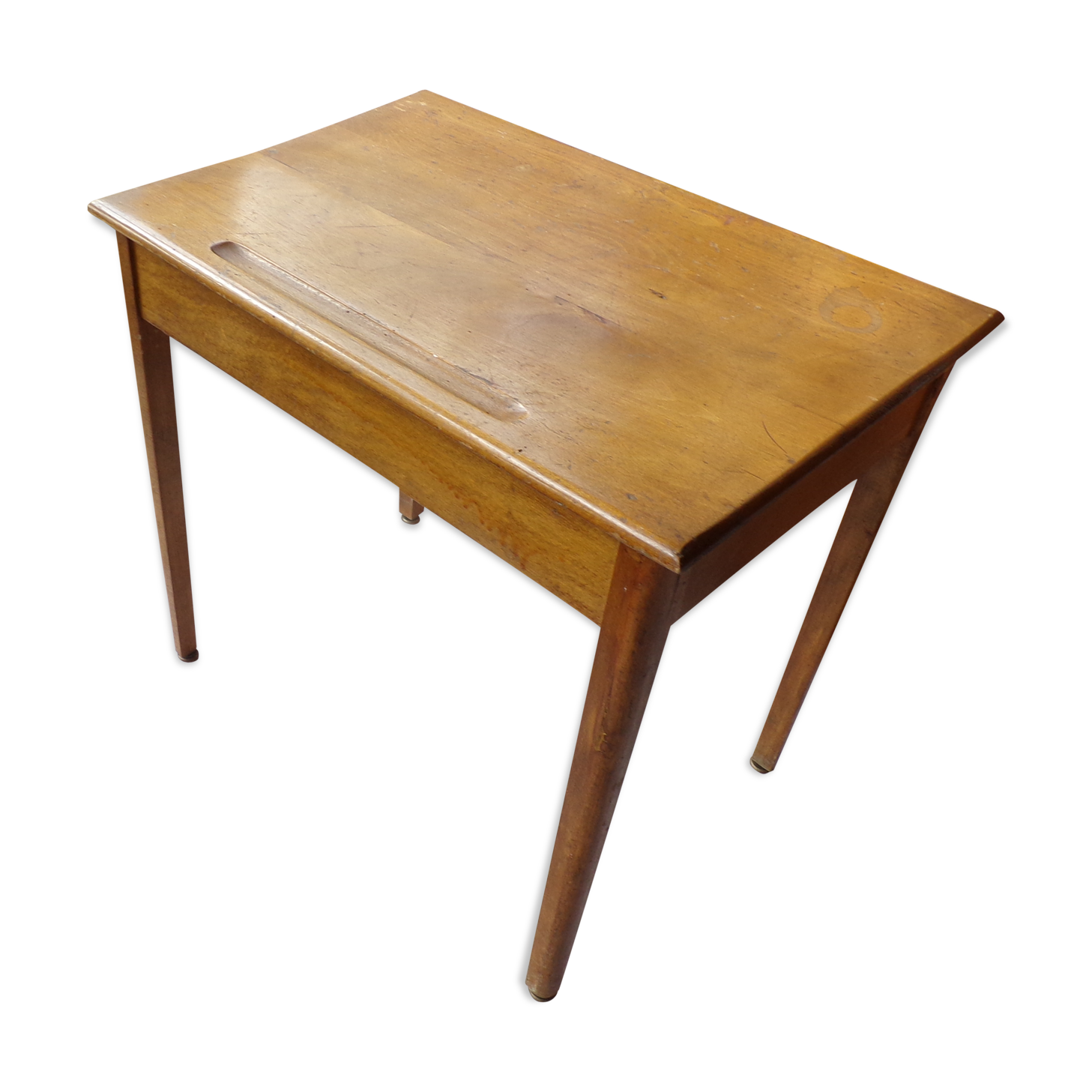 Child desk with all-wood drawer
