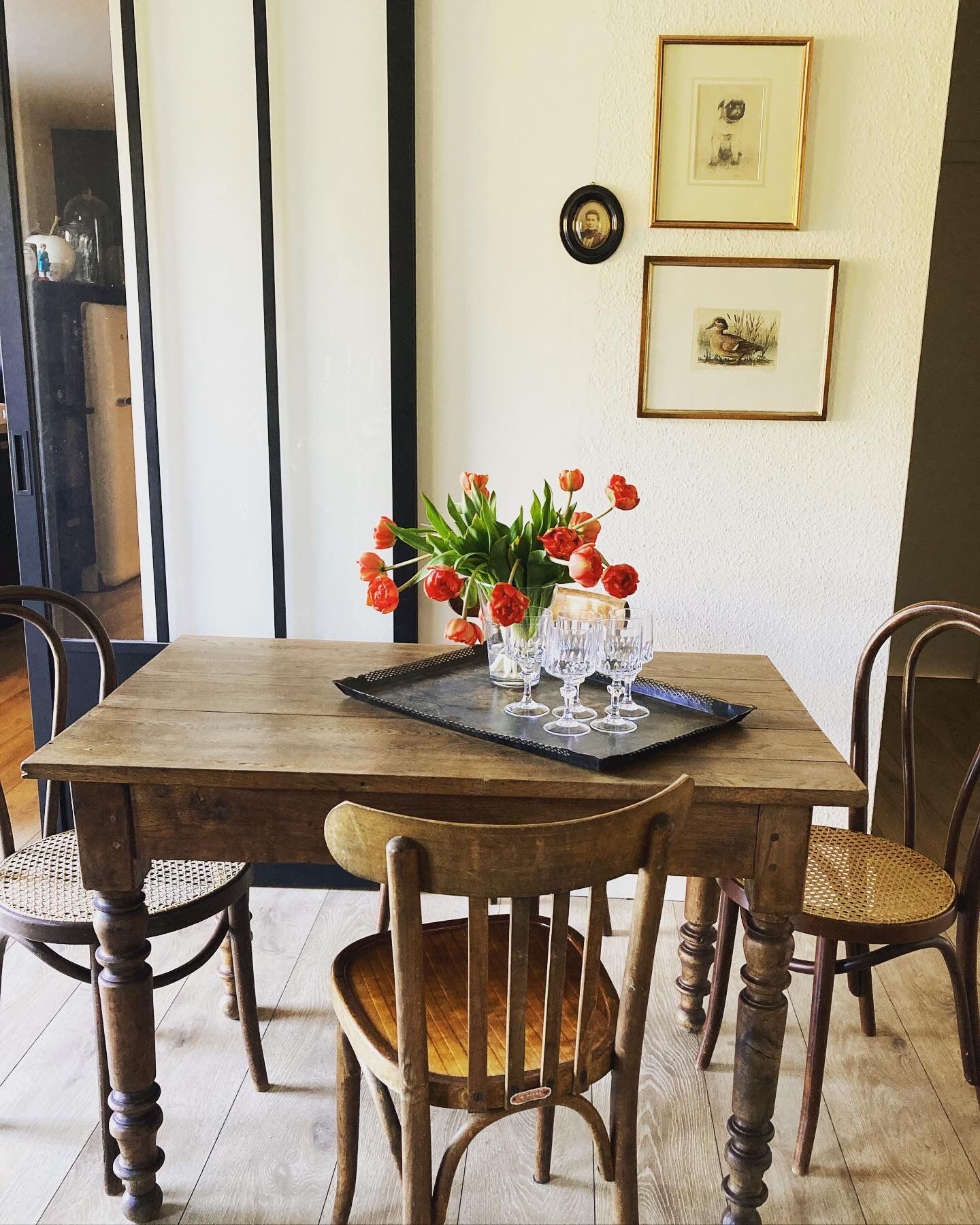solid oak farmhouse table