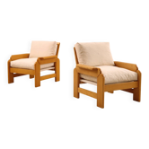 Beech armchair, 1980s