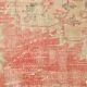 Tapis vintage oriental rouge et saumon