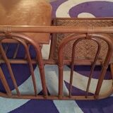 Banquette avec table rotin