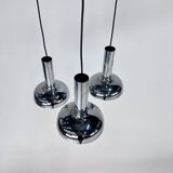 Lampe à Suspension Space Age Chrome, 1970s