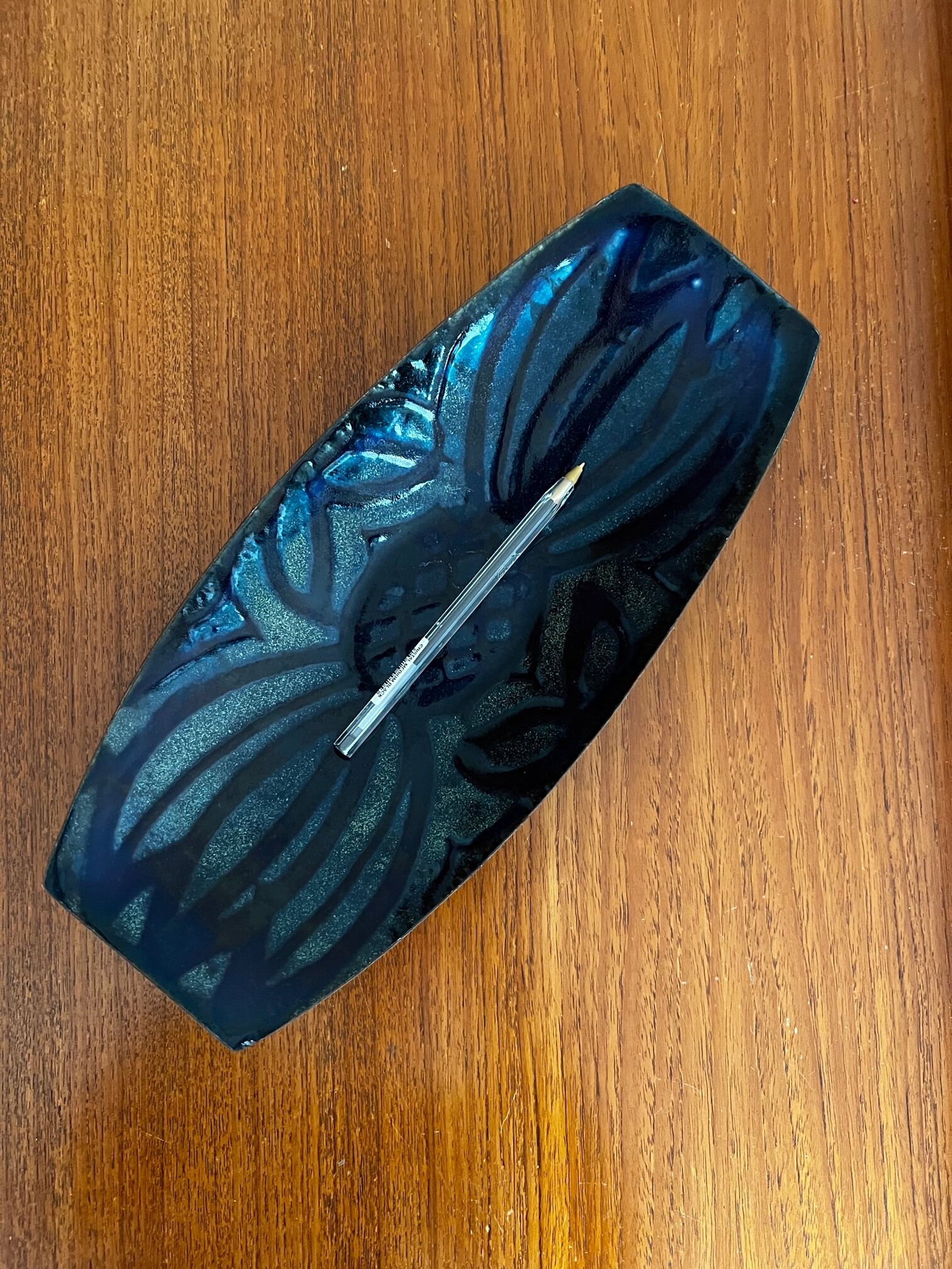 Coupelle métal emaillé art déco