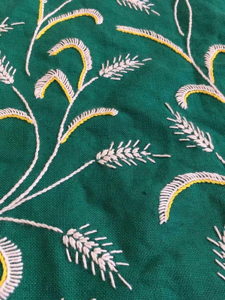 Ancient embroidered fabric