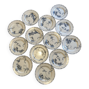 Assiettes plates terre - fer