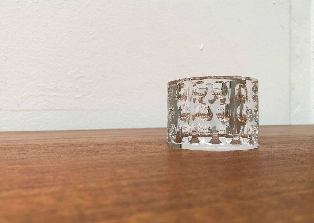 Vintage crystal glass chandelier by Oleg Cassini