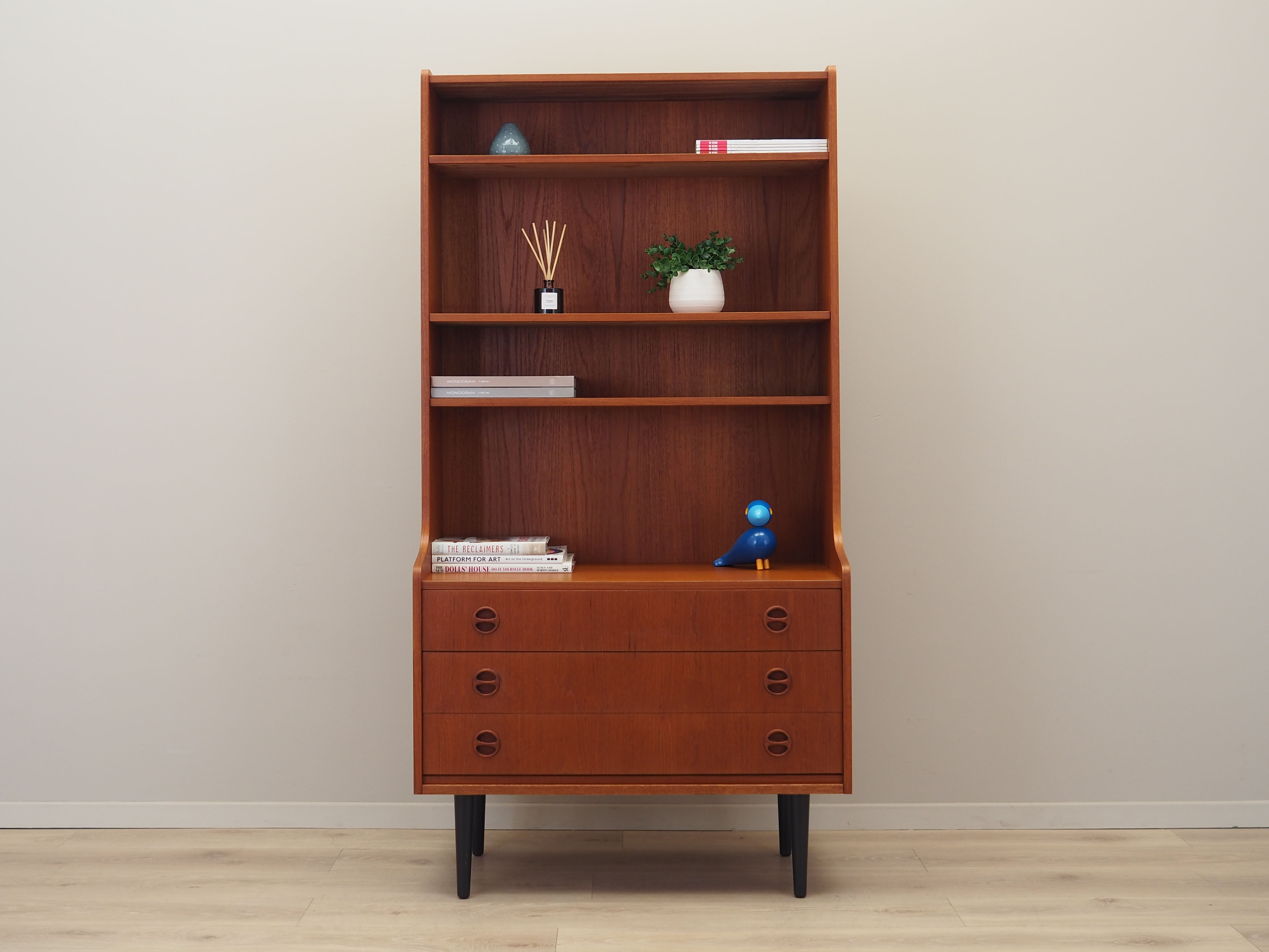 Teak bookcase, Danish design, 1970s, production: Denmark