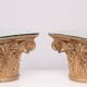 Corinthian capital side tables, 1970s