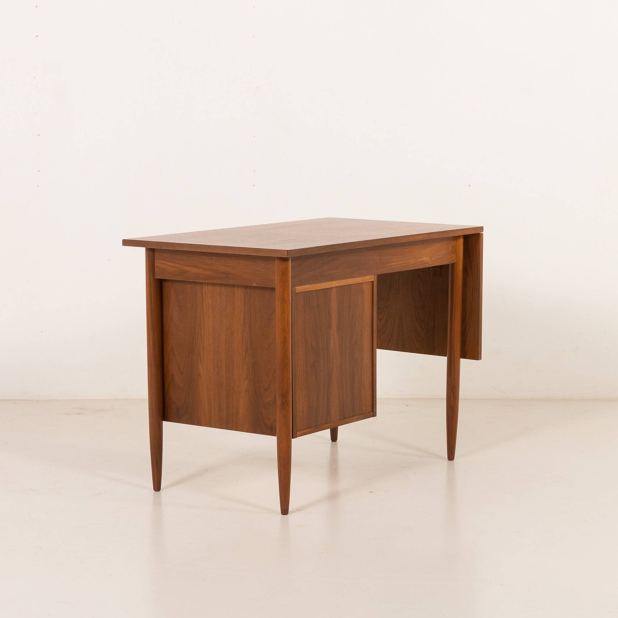Scandinavian mid century teak desk with extension by Austvoll Møbelfabrikk,