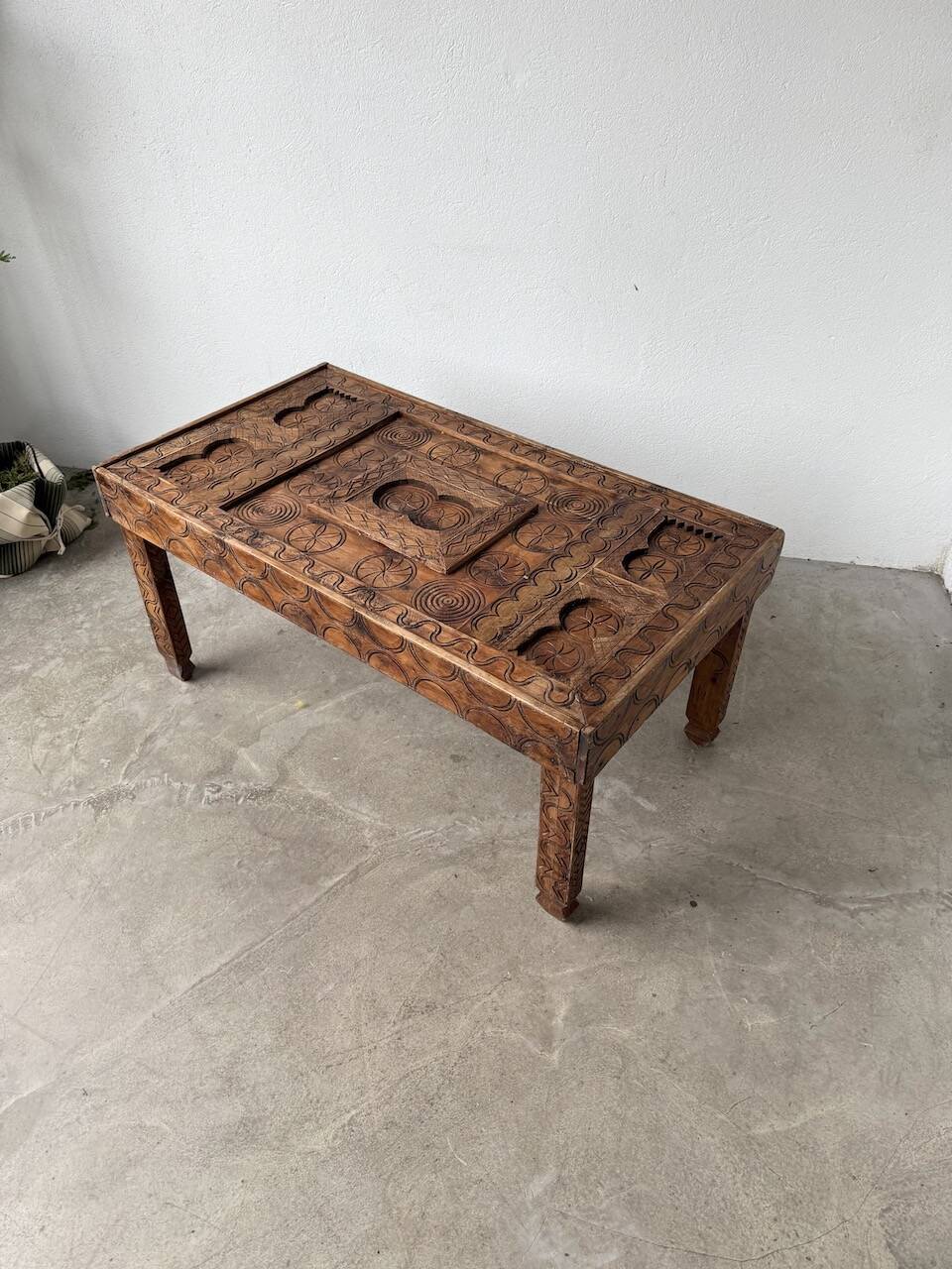 Savoyard folk art coffee table