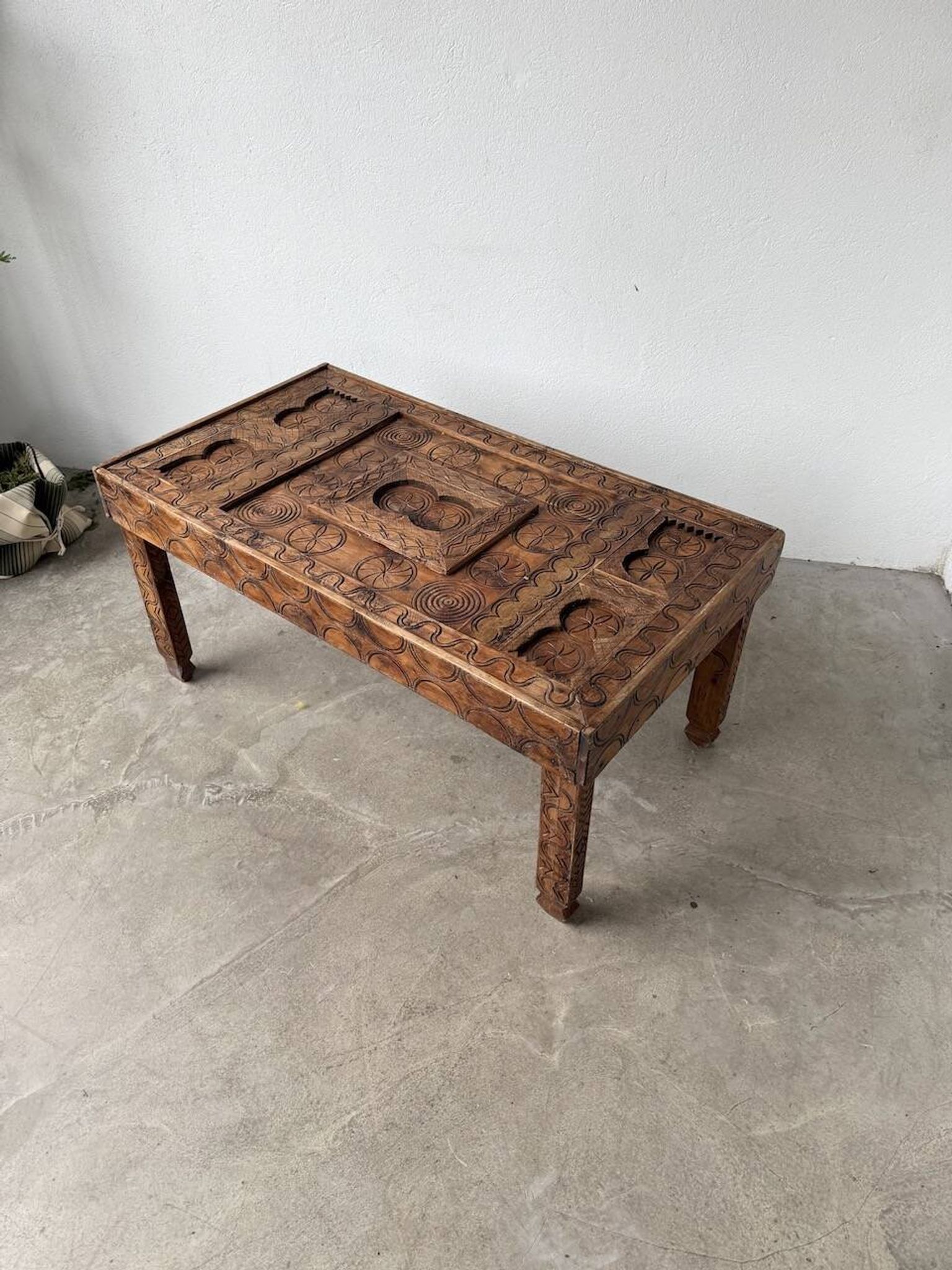 Savoyard folk art coffee table