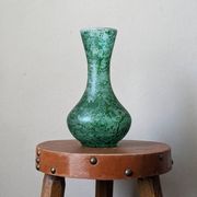 Murano blown glass vase, handcrafted in Italy
