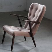 Vintage mid-century lounge chair Danish style of Arctander or Henry Schubell