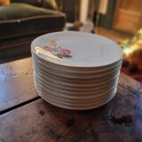 P.L. France flat plates – Roses – 1950s