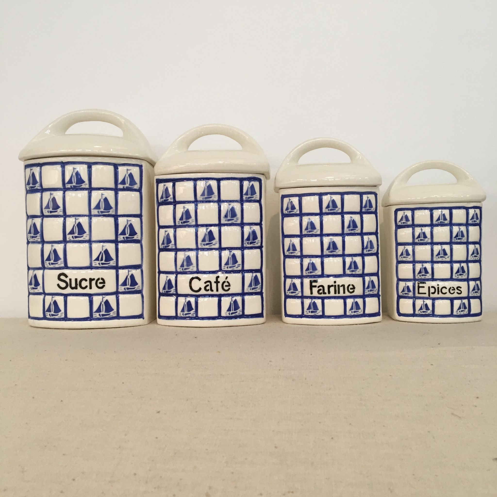 Series cooking spice pots pattern boats 30/40s