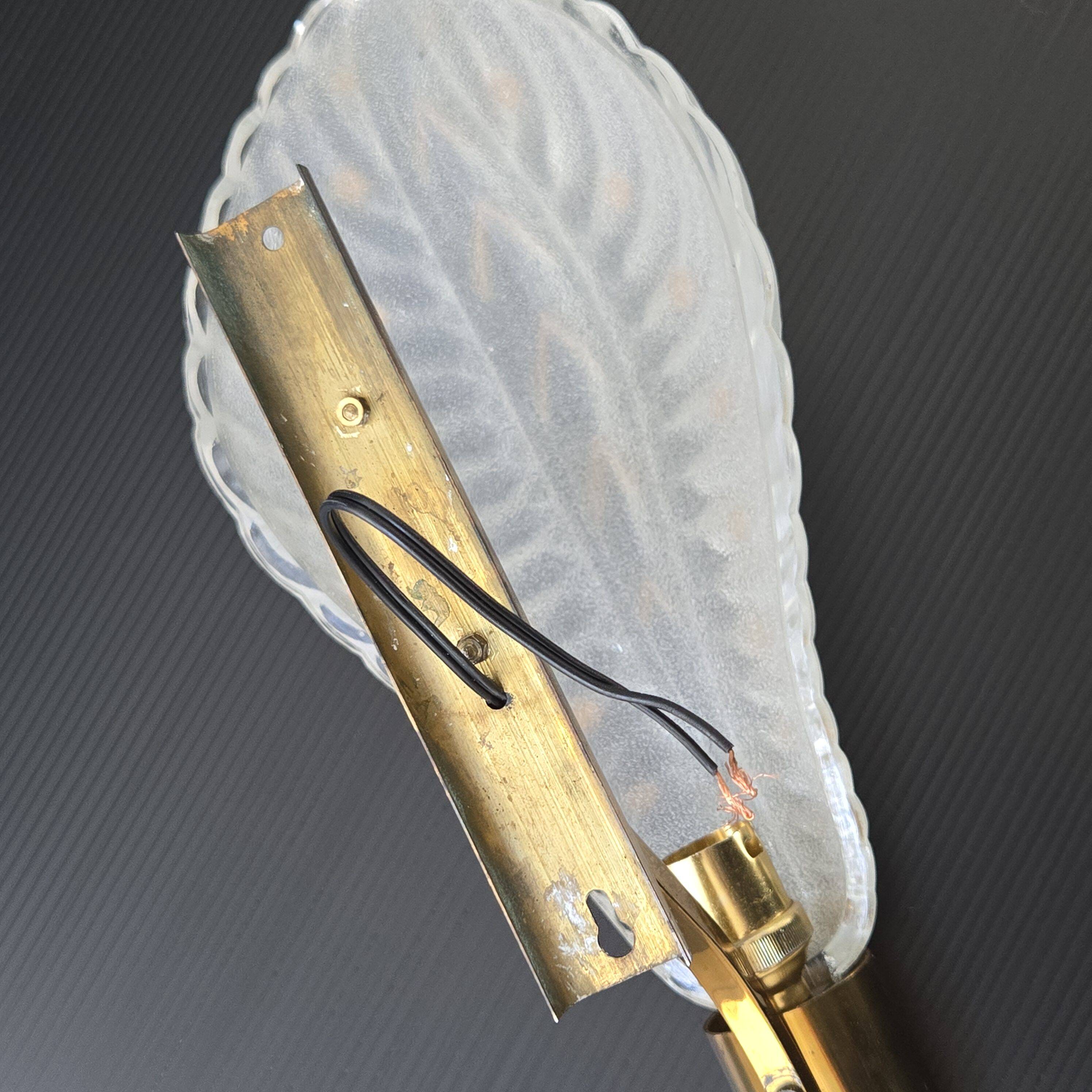 Pair of vintage 1950s wall lights