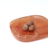 Empty pocket in orange stone, 70s