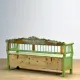 Antique pine bench with storage, 1900s