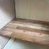 Antique butter yellow kitchen sideboard, late 19th - early 20th century.