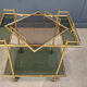 Vintage brass faux bamboo trolley, 1960s