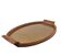Mid-century wood and brass tray, Italy 1950s