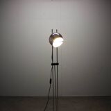 Lampadaire italien réglable en chrome Space Age, années 1960