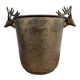 Antique champagne cooler with stag heads