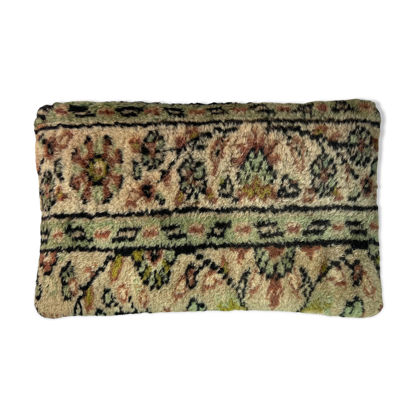 Vintage turkish rug cushion cover, 30 x 50 cm