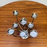 Vintage Habitat chandelier in stainless steel, 9 branches