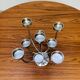 Chandelier Habitat vintage en inox, 9 branches