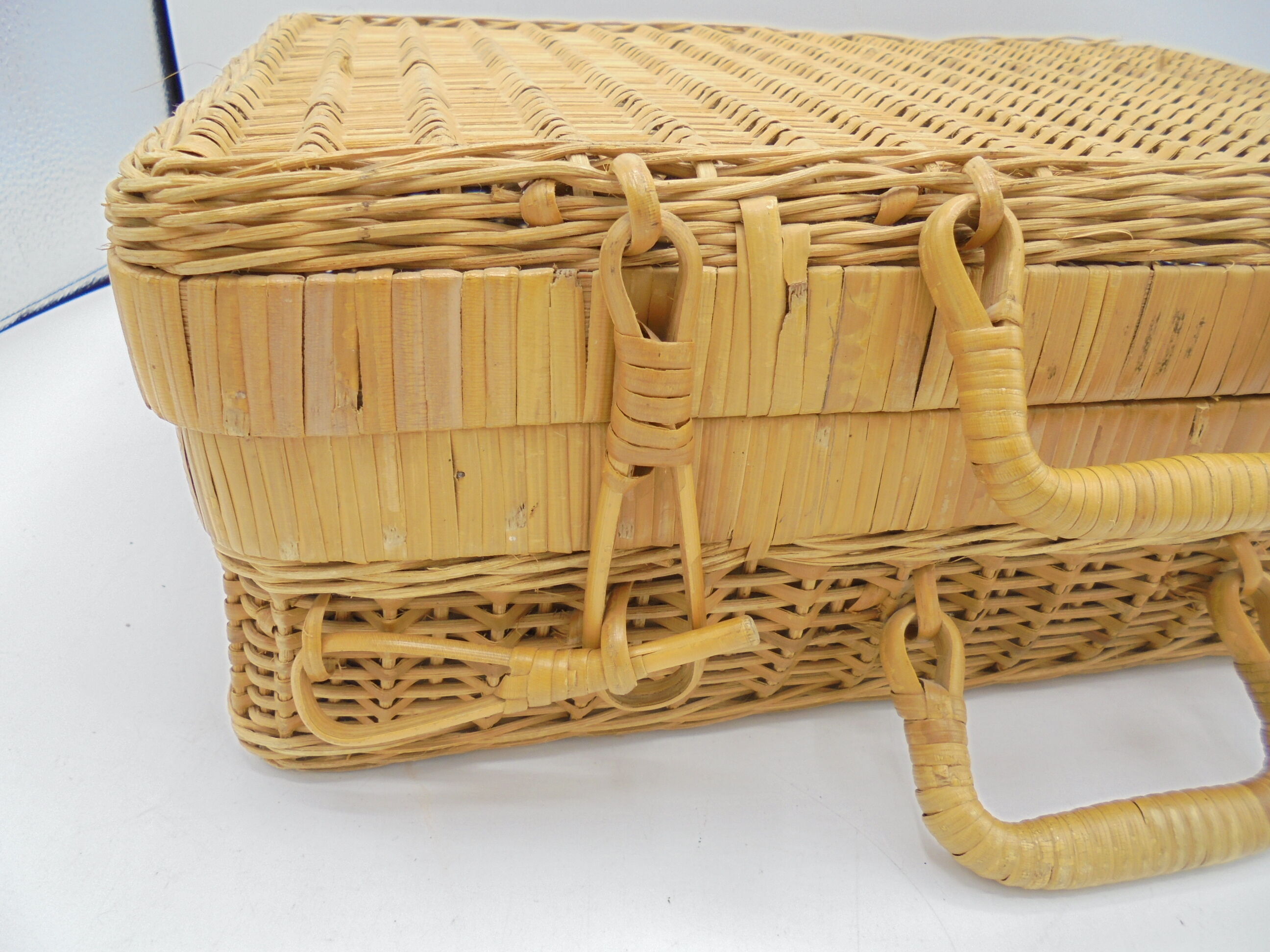 Wicker suitcase