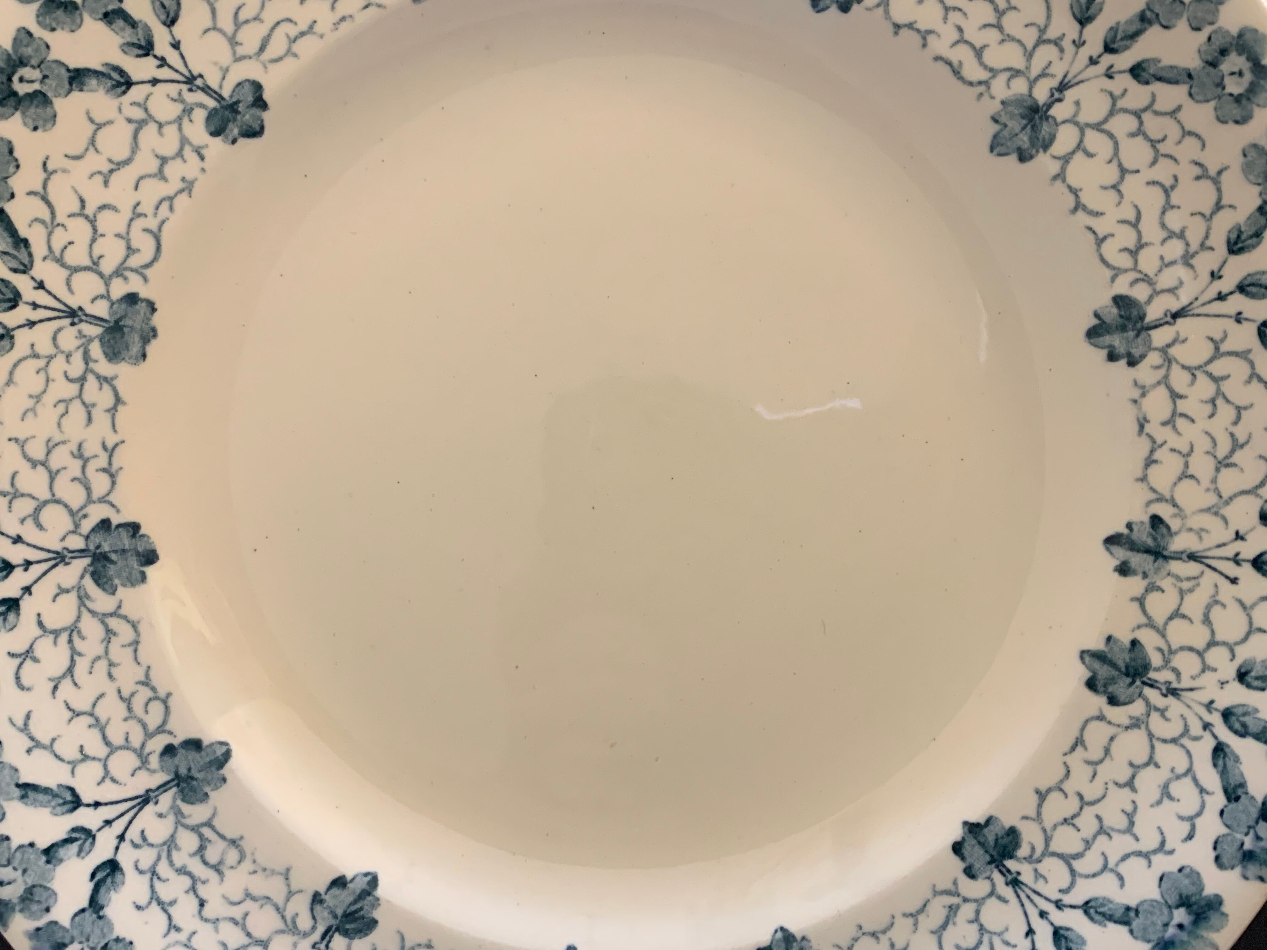 8 old blue blue longwy flat plates 1900 priming model