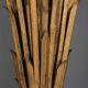 A french gilt wrought iron floor lamp, attributed to maison bagues c.1970
