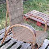 Rattan armchair