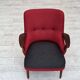 1960s, Danish designed armchair, reupholstered, furniture wool.