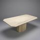 Large travertine table from the 1980s.