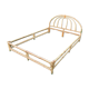 140x190 rattan and bamboo bed frame