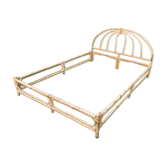 140x190 rattan and bamboo bed frame