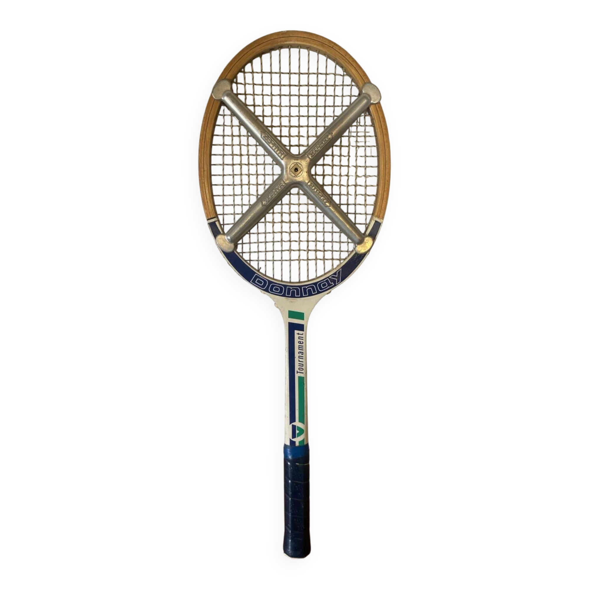 Antique wooden racket donnay wood + metal protection