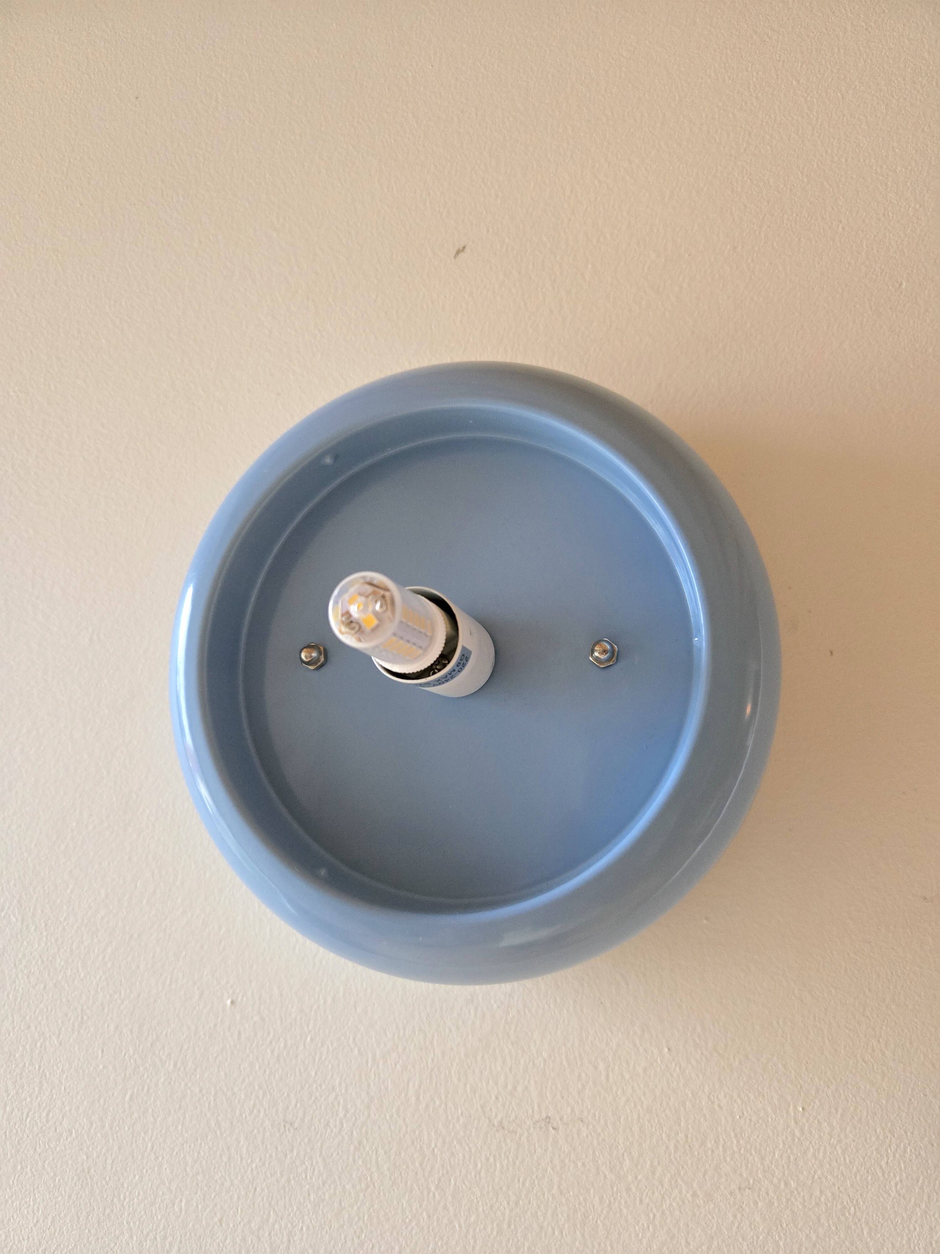 Pair of Monoprix X Goodmoods designer wall lights - post-modern opaline glass
