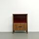 1950s Brazilian modernist library in exotic wood and lacquer