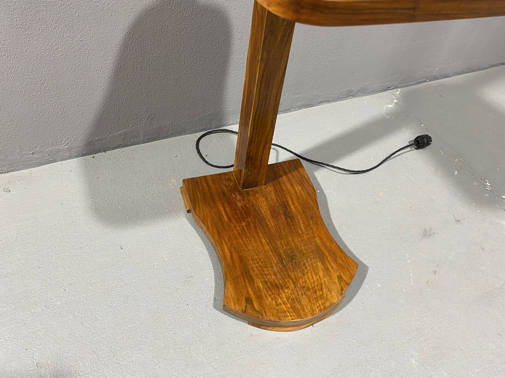 Lampe de sol art déco, années 1930, Tchécoslovaquie