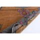 1970s Vintage Turkish Oushak Handmade Wool Cotton Brown Runner Rug 178x448