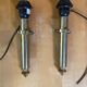 Pair of Antique Torch Style Candelabra Vintage Brass