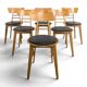 Set of 6 chairs published by Ton.