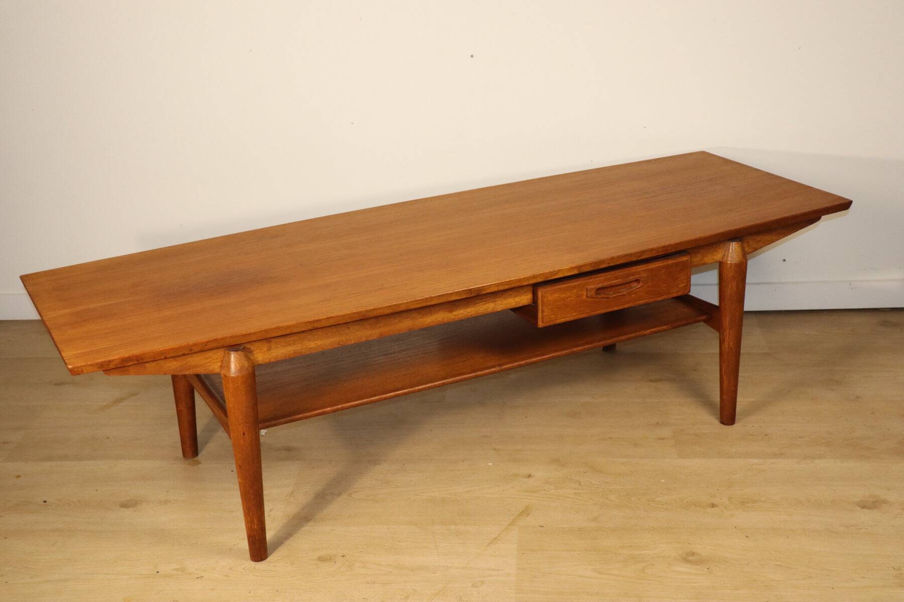 Scandinavian teak coffee table from the 1960s.