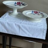 2 plates art' ́ ́ deco Gien pontoise