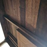 Solid oak French dining table / desk / 1900s